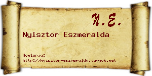 Nyisztor Eszmeralda névjegykártya